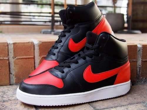 Original Men's NIKE EBERNON MID Black/ Habanero Red AQ1773 005 Size UK 9 (SA 9)