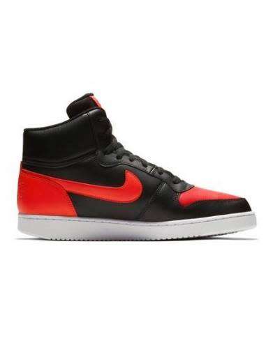 Original Men's NIKE EBERNON MID Black/ Habanero Red AQ1773 005 Size UK 9 (SA 9)