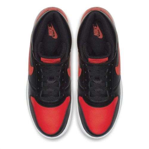 Original Men's NIKE EBERNON MID Black/ Habanero Red AQ1773 005 Size UK 9 (SA 9)