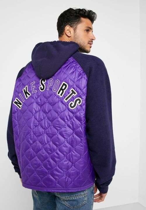 Nike Men's SPORTSWEAR NSW FLEECE PULLOVER HOODIE Blue/ Purple BV4601 498 Size Large