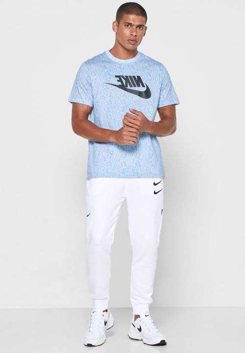 NIKE Men's Sportswear Festival Tee Shirt Psychic Blue CW2659 436 Size Medium