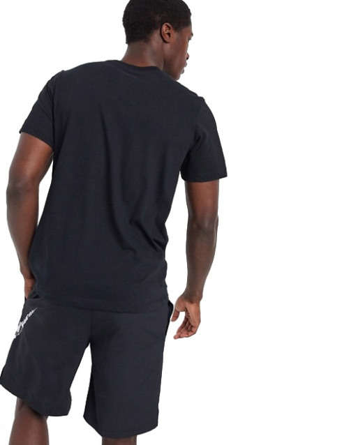 NIKE Men's NBA Chicago Bulls Fanwear Logo Tee Shirt Black BV8103 010 Size XL