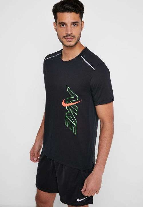 Nike Breathe Rise 365 Men's Short Sleeve Running Top BV5394 010 Size Extra Large