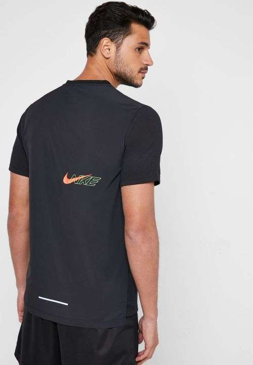 Nike Breathe Rise 365 Men's Short Sleeve Running Top BV5394 010 Size Extra Large