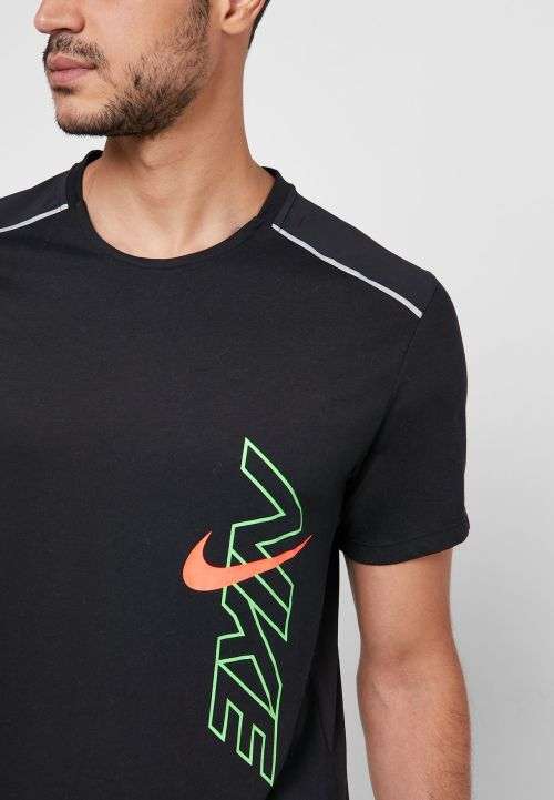 Nike Breathe Rise 365 Men's Short Sleeve Running Top BV5394 010 Size Extra Large