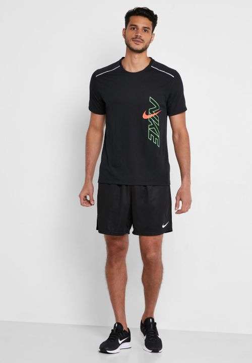 Nike Breathe Rise 365 Men's Short Sleeve Running Top BV5394 010 Size Extra Large