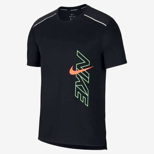 Nike Breathe Rise 365 Men's Short Sleeve Running Top BV5394 010 Size Extra Large
