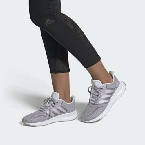 adidas Women's RUNFALCON Glory Grey / Silver Metal FW5160 Size UK 6 (SA 6)