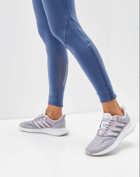 adidas Women's RUNFALCON Glory Grey / Silver Metal FW5160 Size UK 6 (SA 6)