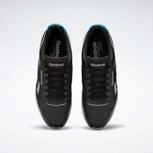 Reebok Men's ROYAL GLIDE RIPPLE CLIP Black/ Pure Grey 4/ Horizon Blue FV0198 Size UK 9 (SA 9)
