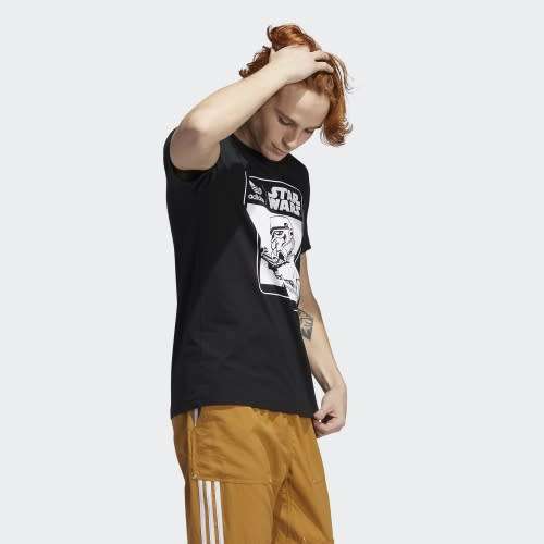 adidas Men's Star Wars Stormtrooper Box Logo Tee Black CJ2114 Size Large