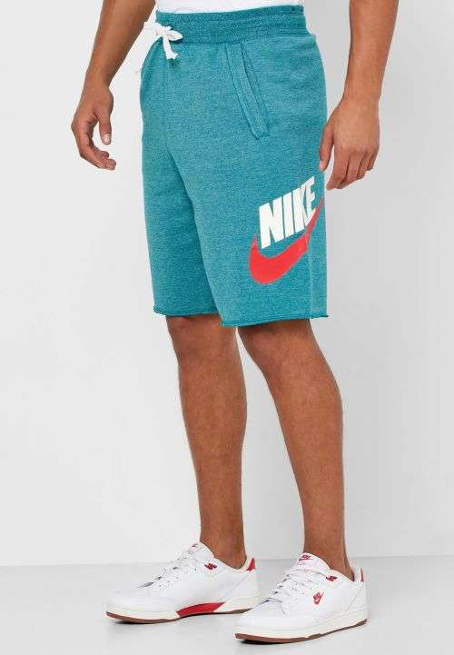 Nike Men's Sportswear Alumni Shorts Green/Blue AR2375 381 Size Large