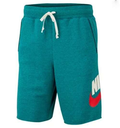 Nike Men's Sportswear Alumni Shorts Green/Blue AR2375 381 Size Large