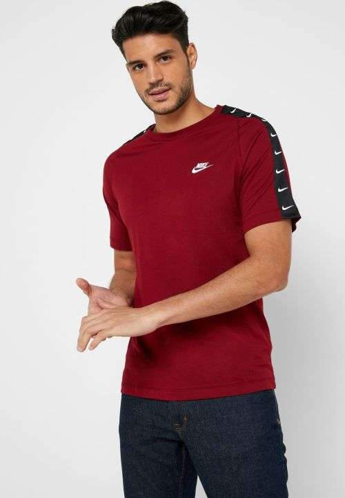 Nike Men's Sportswear HBR Swoosh 2 Short Sleeves Tee Red BQ0024 677 Size Large