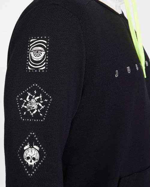 Nike Dri-FIT Men's Full Zip Training Hoodie Black/White CK4591 010 Size Large