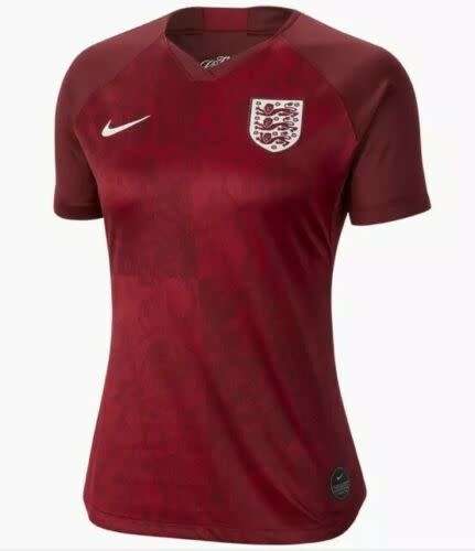 NIKE Women's England 2019/20 World Cup Away Jersey Maroon AJ4391 677 Size Small