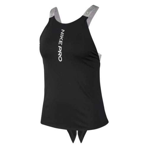 Nike PRO Women's Capsule Elastika Tank Top Grx Sleeveless Black BV3432 010 Size Large