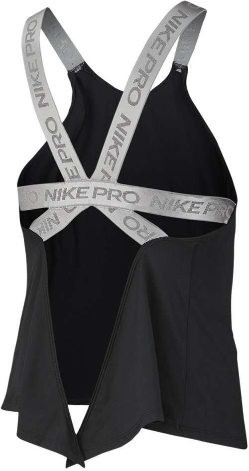 Nike PRO Women's Capsule Elastika Tank Top Grx Sleeveless Black BV3432 010 Size Large