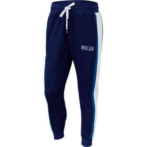 Nike Air Men's Fleece Trousers Blue/White CV9087 492 Size Medium