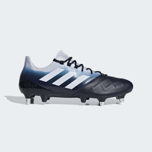 adidas Men's KAKARI LIGHT SOFT GROUND BOOTS LEGEND INK/ SHOCK CYAN BB7982 Size UK 10 (SA 10)