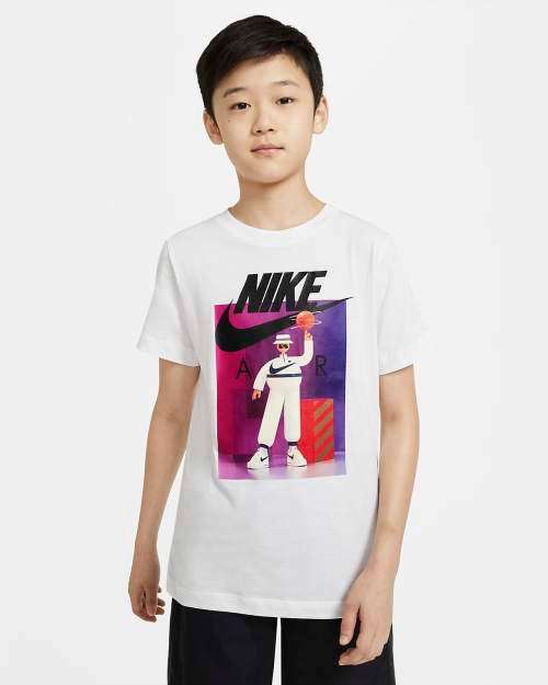 Nike Air Boy's TEE SHIRT White CZ1829 100 Size Extra Large