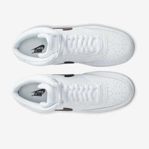 Nike Men's Court Vision Mid Summit White/ Black CD5466 101 Size UK 9 (SA 9)