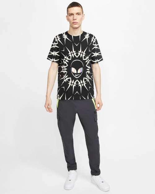 NIKE Men's Sportswear Alien BLACK Tee Shirt CT7051 010 Size XXL