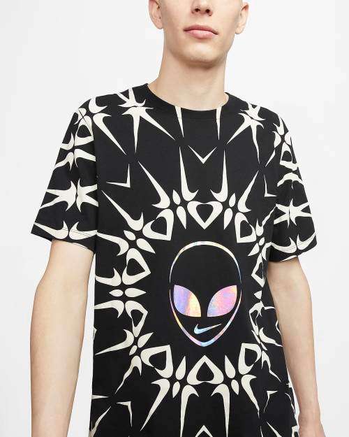 NIKE Men's Sportswear Alien BLACK Tee Shirt CT7051 010 Size XXL