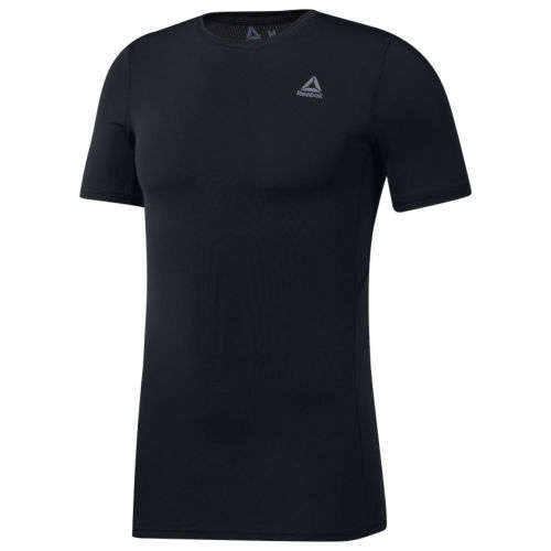 Reebok Men's WORKOUT Compression Short Sleeves Tee Black DP6163 Size Large