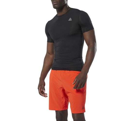 Reebok Men's WORKOUT Compression Short Sleeves Tee Black DP6163 Size Large