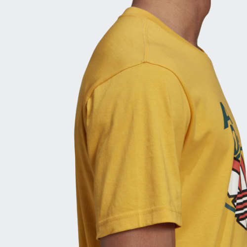 adidas Men's STREETBALL MULT TEE Active Gold EW3190 Size Large