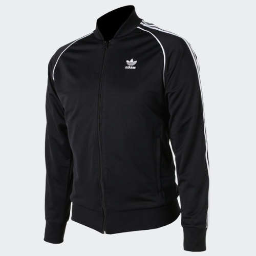 adidas Men's Track Top Jacket Black/ White CJ9262 Size Medium