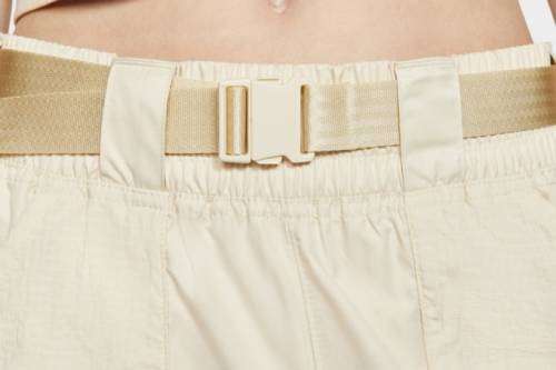 Nike Women's Sportswear Woven Swoosh Pants Fossil/ Black CJ3776 238 Size Medium