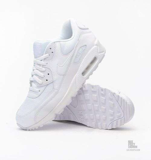NIKE Men's Air Max 90 Essential White/White 537384 111 Size UK 11 (SA 11)