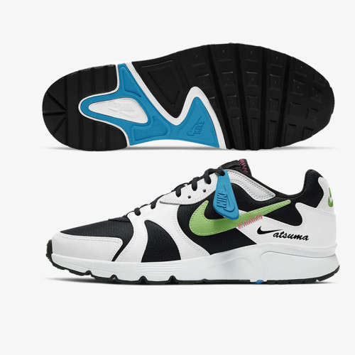 Nike Men's ATSUMA Black/ Summit White/ Flash Crimson/ Green Strike CD5461 009 Size UK 8 (SA 8)