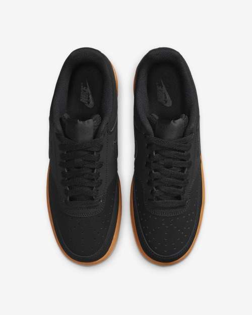 Nike Men's Court Vision Low Black/ Wheat CD5463 008 Size UK 9 (SA 9)