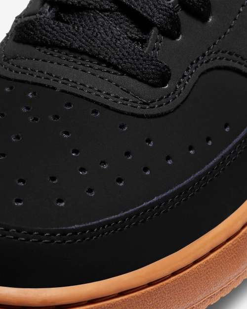 Nike Men's Court Vision Low Black/ Wheat CD5463 008 Size UK 9 (SA 9)