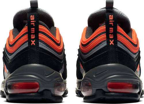 Nike Women's Air Max 97 (USED) Wolf Grey/ Total Orange/ Black 921522-013 Size UK 6 (SA 6)