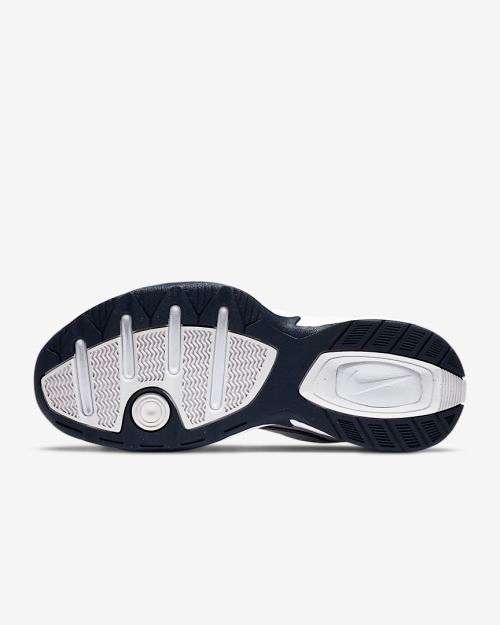 Nike Men's Air MONARCH IV White/ Metallic Silver 415445 102 Size UK 8 (SA 8)