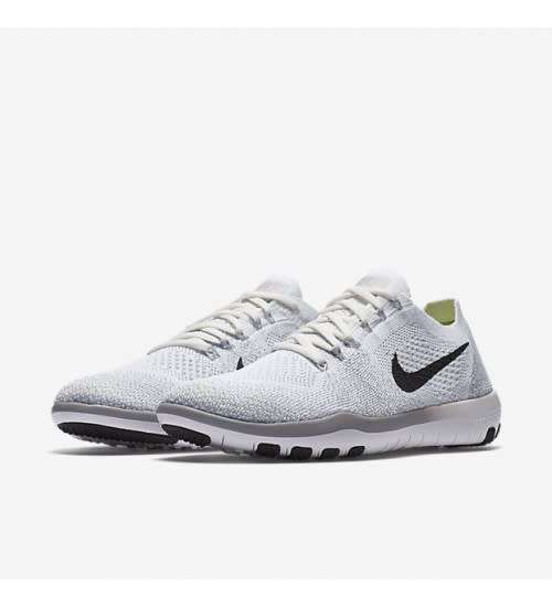 Nike Women's Free Focus Flyknit 2 White/Black- Wolf Grey 880630 100 Size UK 5.5 (SA 5.5)