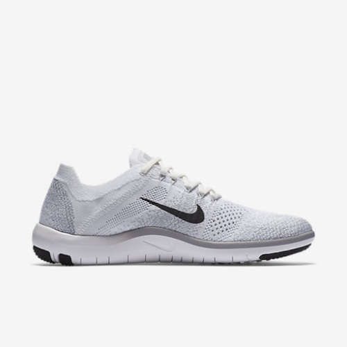 Nike Women's Free Focus Flyknit 2 White/Black- Wolf Grey 880630 100 Size UK 5.5 (SA 5.5)
