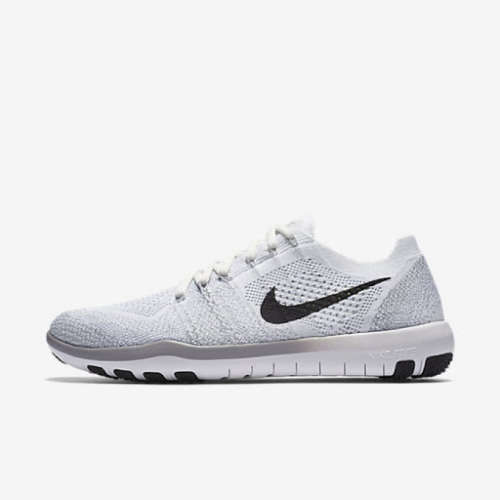 Nike Women's Free Focus Flyknit 2 White/Black- Wolf Grey 880630 100 Size UK 5.5 (SA 5.5)
