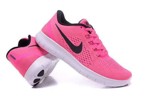 Nike Women's FREE RN RACER Pink Blast/ Black Fire-Pink 831509 600 Size UK 5 (SA 5)