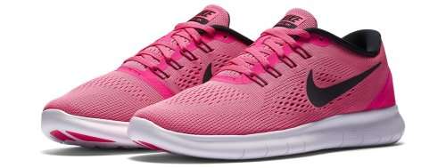 Nike Women's FREE RN RACER Pink Blast/ Black Fire-Pink 831509 600 Size UK 5 (SA 5)