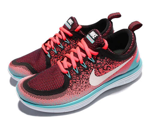 Nike Women's FREE RN DISTANCE 2 Hot Punch/ White-Blue 863776 601 Size UK 4.5 (SA 4.5)