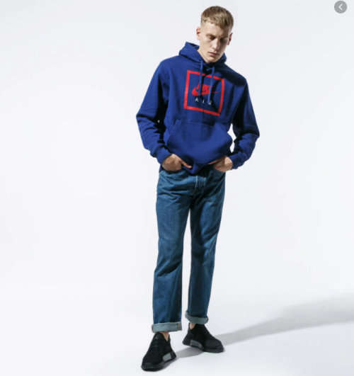 Nike Men's Sportswear Club Hoodie Fleece Blue (STANDARD FIT) CI1052 492 Size XL