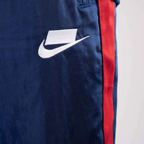 Nike Men's Sportswear Block Futura Crew Sweat Woven 2 Piece Shirt Pant Set AR1642 492 Size Large