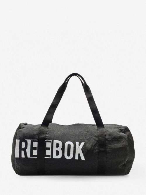 Reebok Unisex Foundation Cylinder Gym Bag Black FQ6218