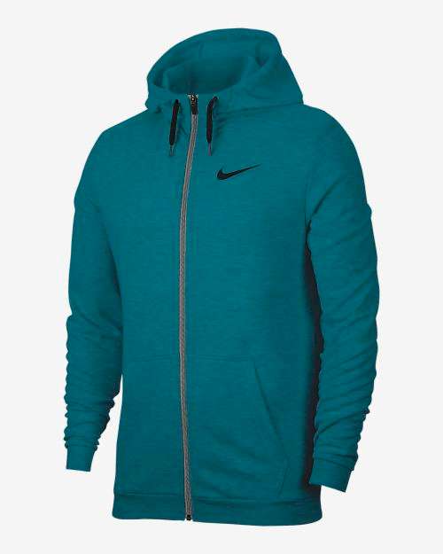 Nike Dri-FIT Men's Full-Zip Training Hoodie (Standard Fit) CJ4317 379 Size Medium