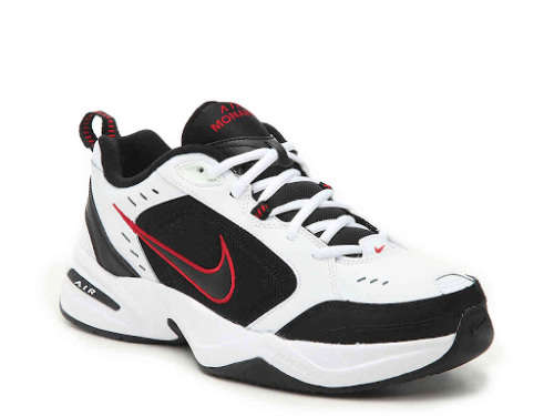 Nike Men's Air MONARCH IV White/ Black/ Red 415445 101 Size UK 9 (SA 9)